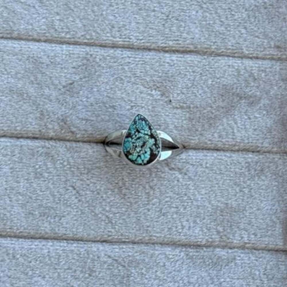 Robinson Martinez Navajo Golden Hills Turquoise Sterling Silver Ring